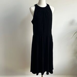 Retrolicious Womens Whimsigoth Sleeveless Velvet Witchy Minimalist Midi Dress XL